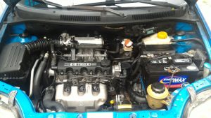 Chevrolet Aveo 2005 ubicado en San Jacinto, San Salvador Se vende bonito Chevrolet Aveo 2005 ,4 puertas,estándar, motor 1.6 gasolina , bolsa de aire en perfectas condiciones, AC funcionando al 100%, CD player, tapicería en buenas condiciones,llantas nuevas, a toda prueba, $3,900 negociable.