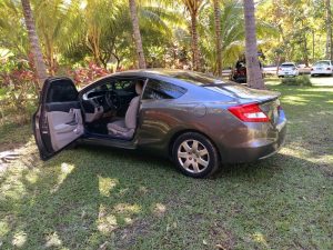Honda Civic 2012 coupé- Motor 1.8. - 88000 millas. - Sistena ECODRIVE - Full Paquete Eléctrico. - Dos puertas. - Llantas en buen estado . - Rines con copas. - Aire acondicionado y power st.